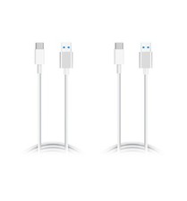 2 Pack QC 3.0 Quick charge Charger Charging Cable Cord Samsung Galaxy S10E S9 S8 picture