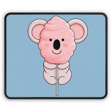 Cotton Candy Koala Gaming Mouse Pad | Cute Kawaii Desk Mat picture