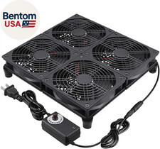 Rounter TV Box Cooling Fan with Speed Control, 182CFM Big Airflow Cooling for AS picture