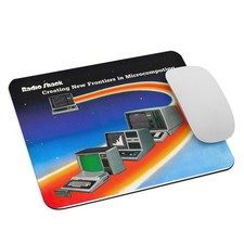Retro Radio Shack Microcomputing Mouse Pad – Vintage 80s Cyber Nostalgia Tech picture