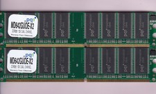 2GB 2x1GB PC-2100 PQI DDR-266 MD642GU0E-X2 DESKTOP MEMORY KIT LOW DENSITY DDR1 picture