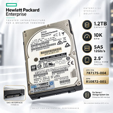 lot of 2 HP E 1.2TB 10K SAS 12Gb/s 2.5