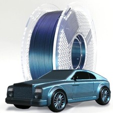 PLA PRO+ 1.74mm IRIDESCENT Blue/Purple Shiny Sparkly Starlight Comet Filament picture