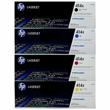 HP 414X W2020X W2021X W2022X W2023X CMYK 4 Pack High Yield Toner Set picture