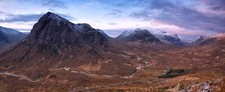 Landscape mountains river valley aerial view glen coe Custom Gaming Mat Desk picture