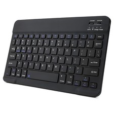 KUNSI Bluetooth Keyboard for iPad, Rechargeable Slim Portable Wireless Black  picture