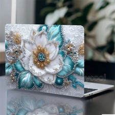 2PCS Floral Laptop Art Sticker Protective Cover Waterproof and Scratch Resistant picture