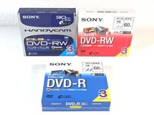 【SEALED Lot of 9】SONY Mini DVD-R & DVD-RW 60min 2.8GB /30min 1.4GB for Handycam picture