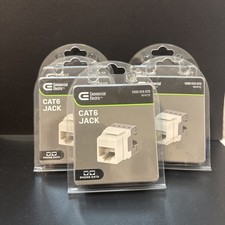 CE TECH Cat 6  Jacks - White 5 Pack picture
