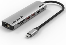 Fosmon 7-in-1 USB-C 3.1 Dock to HDMI 4K@60Hz Adapter with PD 3.0 Type-C Charging picture