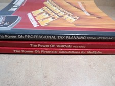 The Power of Visicalc Real Estate by MIS for Apple Lot of 3 Financial Tax Plan picture