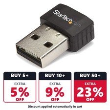 StarTech USB433ACD1X1 AC600 5GHz Nano USB WiFi Adapter Upgrade Desktop PC Laptop picture