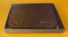 NEW Frye and Co. Vintage Cognac Vegan Leather Tech Storage Case By Frye picture