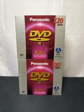 X2 5 Pack Panasonic DVD’s 120 min, 4.7 GB/Go New picture