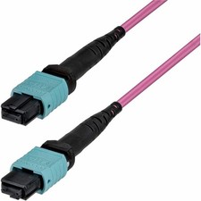 StarTech 2m 6.6ft MTP®/MPO Fiber Optic Cable 24F Type-B OS2 Single Mode picture