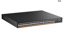 MokerLink 48 Port PoE Gigabit Managed Switch 4x1G SFP IEEE 802.3af/at/by 600W picture