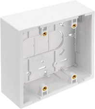 Surface Mount Backbox, Dual Gang, 1.89