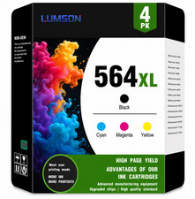 564XL 4-Pack Ink Cartridge Replacement  for HP 5515 5525 4622 Printers picture