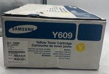 Genuine Samsung CLTY609S CLT-Y609S Y609 Toner Cartridge, Yellow, OEM picture