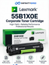 Genuine Lexmark 55B1X0E Black Extra High Yield Corporate Toner Cartridge 20K picture