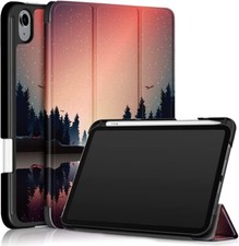 iPad Mini 6 Case/iPad Mini 6th Generation Case with Pencil Holder Hard PC Flip  picture