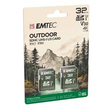 Emtec Outdoor 32GB SDHC IPX7/IP6X Outdoors and Trailcam Memory Card (2-Pack) picture