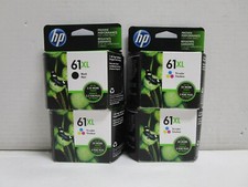 HP 61XL CH564W Tri-Color Option 140 Black CH563WN EXPIRED SEALED LOT OF 4 picture