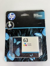 New Genuine HP 63 Tri-Color Ink Cartridge Exp 5/2023 picture