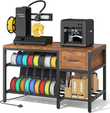 3D Printer Stand with Filament Storage – Heavy Duty Wooden Drawer - Style02 picture