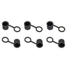 20pcs Silicone BNC-B Anti-Dust Stopper Cap Cover for Female Jack Black DIY picture