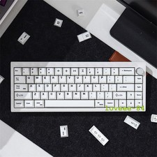 Simplicity White (English/Japanese) Cherry PBT Keycaps For MX Keyboard 129 keys picture