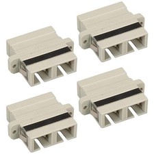 4 Pcs SC-SC Multimode Duplex Fiber Optic Optical Connector Adapter Coupler picture
