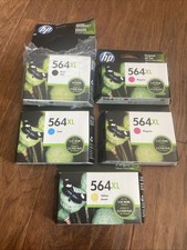 GENUINE HP 564XL Black and HP 564 Color Ink Cartridge 5-Pack picture