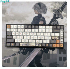 Game Nier:automata Pbt Full Set Dye-sub Keycaps For Cherry Mx Keyboard 128 Keys picture