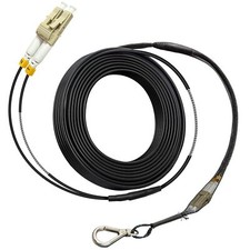 50ft (15 Meters) OM3 LC to LC Outdoor Armored Duplex Multi Mode Fiber Optic C... picture