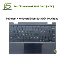 New 5CB0U26489 For Lenovo 100e Chromebook 2nd Gen MTK Palmrest Keyboard Touchpad picture