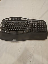 Logitech K350 Comfort Wave Wireless Ergonomic Keyboard Black No USB Dongle picture