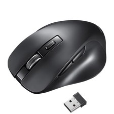 Sanwa Supply Wireless Blue LED Mouse 5 Buttons Black MA-WB518BK picture