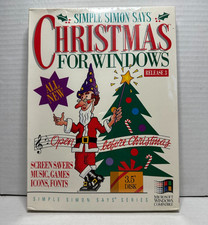 VTG NEW Sealed Simple Simon Says Christmas for Windows 3.1 1994 PC  3.5