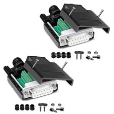 Solderless DB15 Female RS232 DSUB Serial Adapters 2 PCS 15 Pin Port Terminal picture