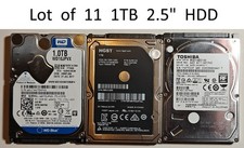 (Lot of 11) SATA HDD Hard Drive 1TB 2.5