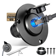 Starlink Wall Pass through Socket, RJ45 Ethernet Bulkhead Connector | CNC Alumin picture
