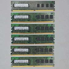 Samsung 6GB (6x1GB) DDR2 DIMM PC2-6400U 240-Pin RAM M378T2863 picture