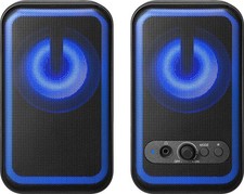 Insignia™ - 2.0 Bluetooth Computer Speakers with RGB Lighting (2-Piece) - Black picture