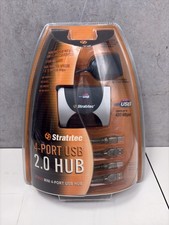 Stratitec 4-Port USB 2.0 Hub with Bonus Mini Hub – New Sealed – Vintage 2002 picture
