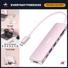 7-in-1 USB C Hub HDMI 4K, 2 USB-A, USB-C Data, 100W Charging, SD/TF Reader, Tang picture
