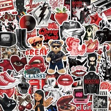 200Pcs Vintage Aesthetic Stickers for 6 x 9 inches, Y2k Downtown Girl picture