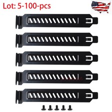 Lot Black PCI Slot Cover Dust Filter Blanking Plate Cover Bracket Open PCI Slots picture