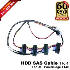 Lot 10 Dell PowerEdge T130 T140 1x SFF-8643 to 4x SFF-8482 SAS Cable H330 KFXNG picture