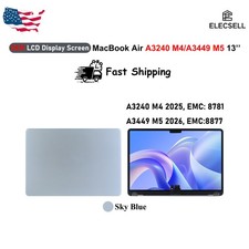 OEM LCD Display Screen For Apple MacBook Air A3240 M4/A3449 M5 13'' Sky Blue US picture